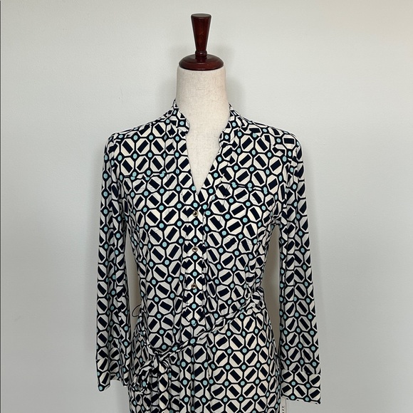 DM Collection Jamison Jersey Shirt Dress Size 2 NWT - Picture 2 of 5